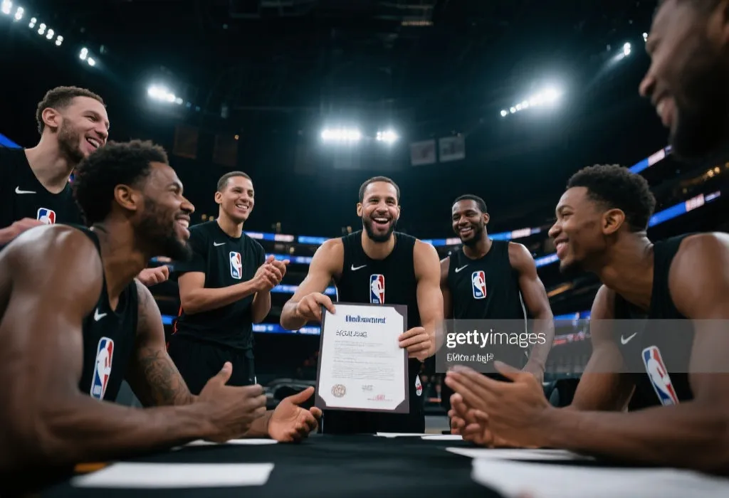 NBA球员联盟新集体协议签订时刻